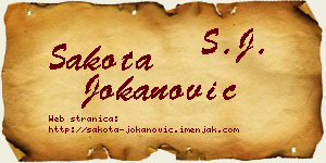 Šakota Jokanović vizit kartica